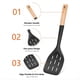 thumbnail image 3 of 1 Juego de Espátula de Silicona, Juego de Utensilios de Cocina Antiadherentes con de Madera para Hornear, Mezclar y Asar., 3 of 5