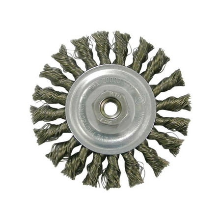 

Weiler Vortec Pro 4 in. Twisted Wire Wheel Brush Carbon Steel 20000 rpm 1 pc.