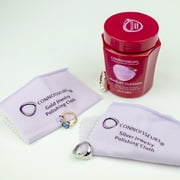 Connoisseurs All-Purpose Jewelry Cleaning Kit with Cleaner Solution and Polishing Cloths