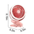 thumbnail image 3 of TopLLC Portable Fan Fil-l Clip Fan , Camping Fan With LED Lights & Clip, Battery Operated Fan With Clip, USB Rechargeable Fan For Tent Car RV Hurrican-e Emergency Outages Cooling Fan on Clearance, 3 of 7