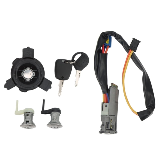 EW, kit completo de cerradura de puerta de vehículo con cilindro de bloqueo, interruptores de bloqueo para automóviles, multifuncionales