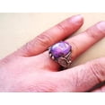 thumbnail image 2 of Purple Copper Turquoise Eagle Ring, Natural Copper Turquoise, Silver Jewelry, 925 Silver Ring, Birthday Gift, Heavy Mens Ring, Arabic Design, Ottoman Style Ring, Christmas, Turkey Mens Signet Ring, 2 of 6