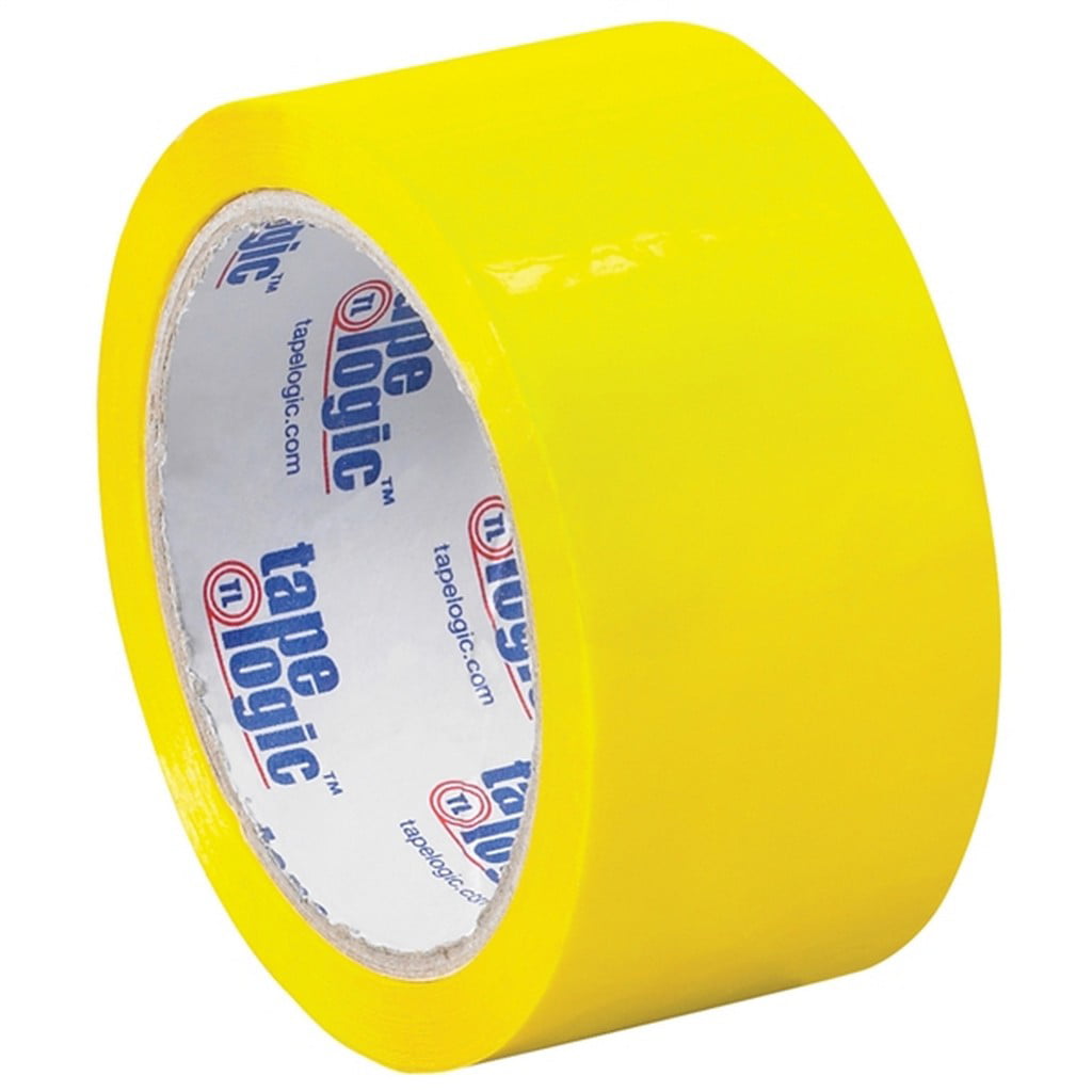 Tape Logic Carton Sealing Tape 2 x 55 yds 18/Case Yellow 2.2 Mil 