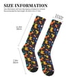 thumbnail image 5 of Bixox Dinosaurs in Space Print Compression Socks,Compression Socks Women & Men Circulation for Medical,Running,Athletic, 5 of 7