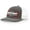 Charcoal/White, variant on Mens Trump Hat Trump America Is Back Patriotic Embroidered Trucker Hat, Heather Grey/American Flag