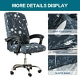 thumbnail image 2 of Stretch Printed Office Computer Chair Covers, Universal Desk Rotating Chair Slipcovers Removable Washable, Soft Fit Anti-Dust Spandex Protector Cover with Zipper, 2 of 7
