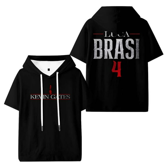 Kevin Gates Luca Brasi 4 Logo Hooded T-Shirts Women Men Short Sleeve Tee Casual Fashion Clothes