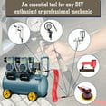 thumbnail image 6 of AGALI1/4 in x 10 ft Air Hose with Bend Restrictor, Air Compressor Hose with 1/4 Solid 100% Pure Copper Quick Connect Fittings and I/M Plug Kit, Coiled PU Air Hose 1/4", Red, 6 of 7