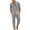 A-Gray, variant on Jinhomg Vacation Outfits for Men 2 Piece Cotton Linen Beachwear Breathable Comfy Short Sleeve Button Down Shirts with Elastic Waist Pants 2025 Fashion Beach Wedding Sets Gray L