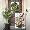thumbnail image 3 of Cute Rabbit and Floral Garden Flags 12×18 Inch Double Sided Decorative Yard Banner Seasonal Flag for Outdoor Outside Decor, 3 of 6