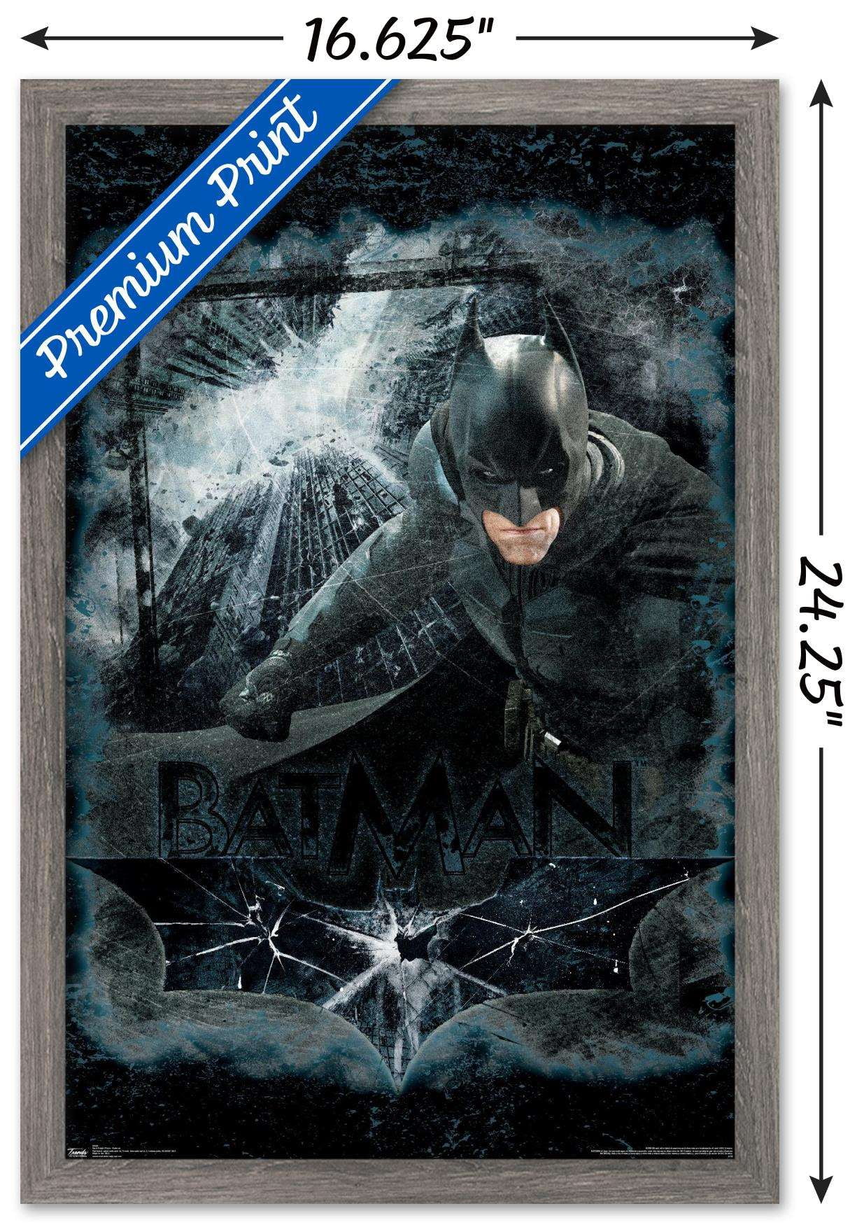 DC Comics Movie - The Dark Knight Rises - Batman Wall Poster, 14.725" x 22.375", Framed