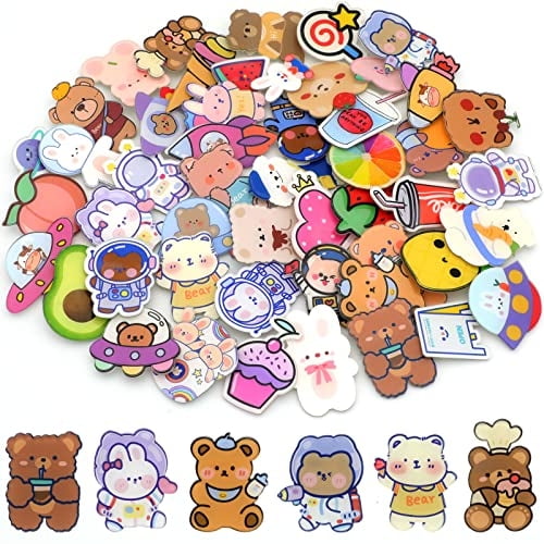 Pines para mochilas KITANIS 50 Pcs Pines kawaii Pines de Acrílico Estéticos