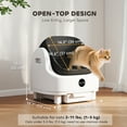 thumbnail image 2 of CoSoTower Open-Top Self Cleaning Cat Litter Box, Automatic Cat Litter Box with Integrated Safety Protection, 2 of 7