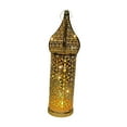 thumbnail image 2 of Ornamento de mesa de mesa de linterna colgante de hierro, lámpara de hada LED de hada para la sala de estar de mesa de jardín estante de sala de estar 12cmx35cm, 2 of 8