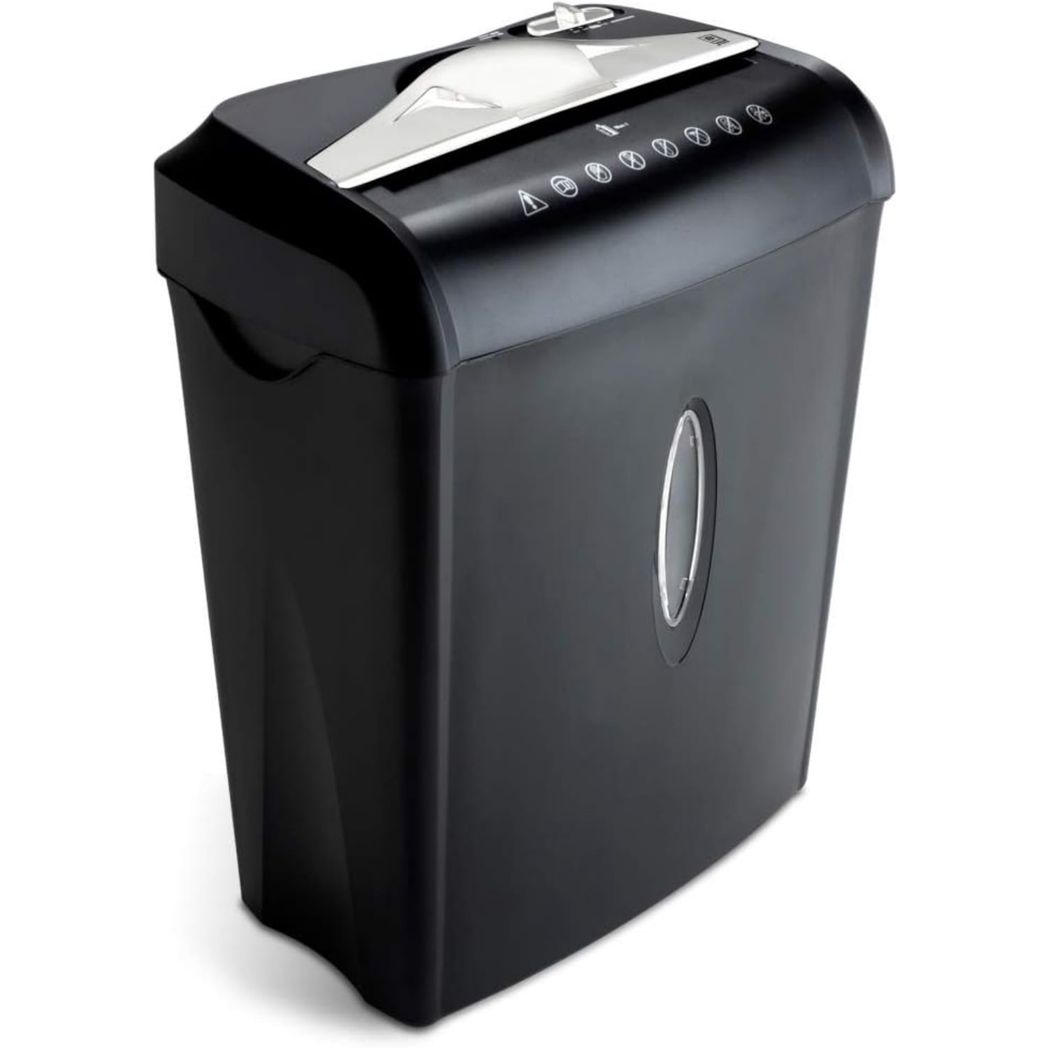 Paper and Credit Card Shredder with 3.7-Gallon Wastebasket, 8-Sheet Cross-Cut with Basket