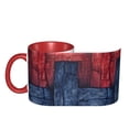 thumbnail image 4 of Red Blue Dark Coffee Mug Fun Custom Ceramic Mugs 11oz Red, 4 of 5