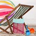 thumbnail image 3 of QIUYIDP Beach Mesh Bags, 2 Pack Sand Away Seashell Tote Bags with Adjustable Carrying Straps for Kid's Shell Collection, 3 of 5