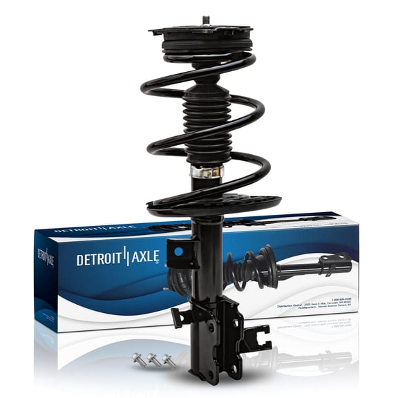 Detroit Axle - Front Right Strut for 2013-2018 Nissan Altima, Passenger Side Strut w/ Coil Spring Replacement