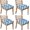 Blue And White-10, variant on Blue and White Modern Art Geometric Seat Covers for Dining Room Chairs Set Of 4,Stretch Printed Washable Chair Seat Cover with Elastic Ties and Button,Removable Waterproof Couch Cushion Covers