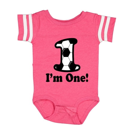 

Inktastic First Birthday Soccer 1 Year Old Boy Gift Baby Boy or Baby Girl Bodysuit