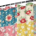 thumbnail image 3 of Pioneer Flower Floral Print Pattern Shower Curtain 84"x72", Bathroom Decorative Shower Curtain Set with 12 Hooks, Waterproof Washable, 3 of 6