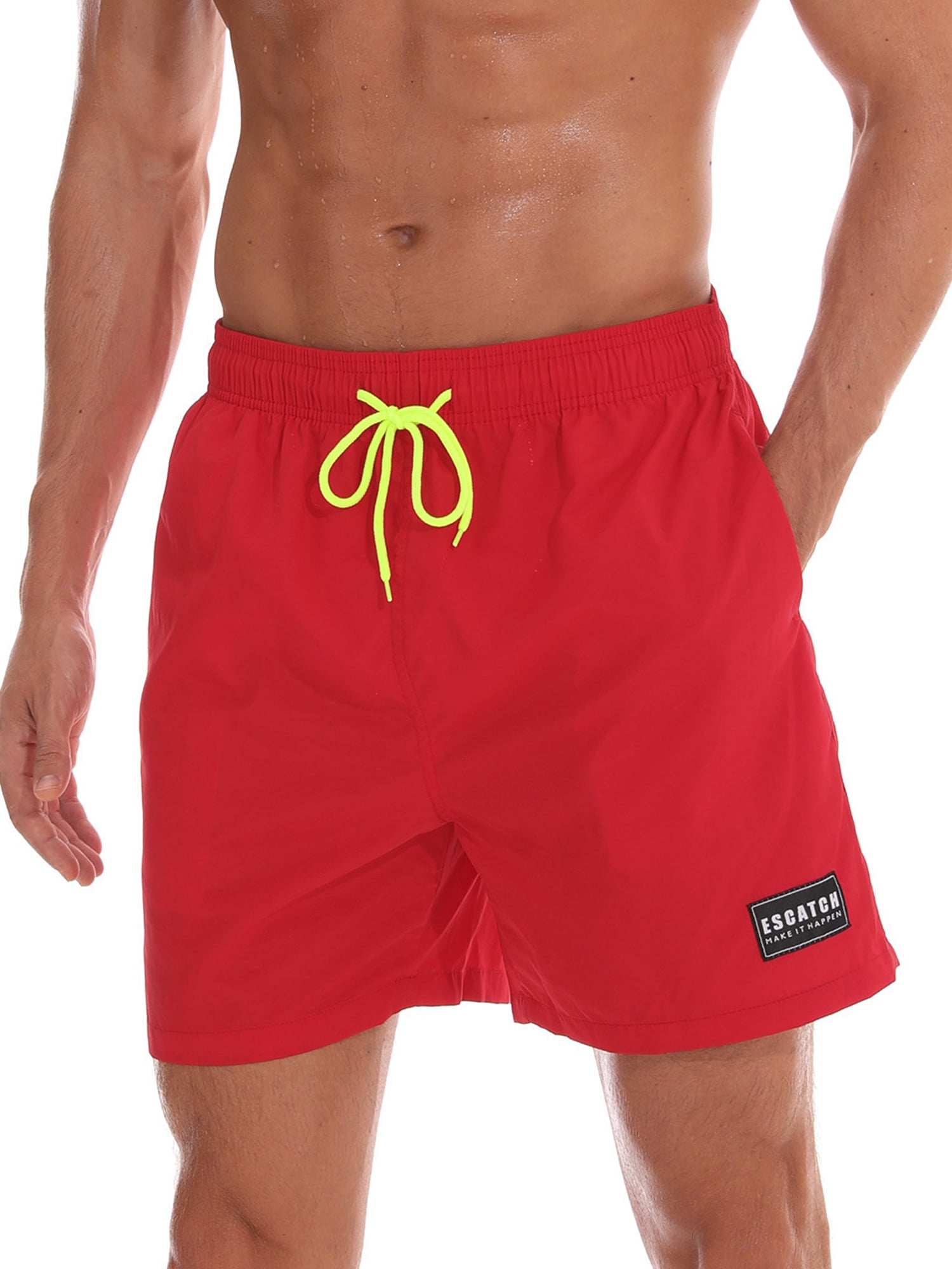Red men swim trunks Clearance