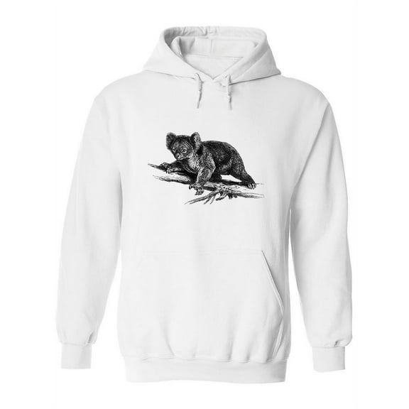 Adorable Koala Drawing Hoodie Women -Image by Shutterstock, Female Small
