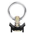 thumbnail image 4 of 12 Pcs Raccord Simple L Rail Capacité 4,000LB avec Anneau Rond en Acier Inoxydable Garde-Boue en Aluminium, Noir, 4 of 5