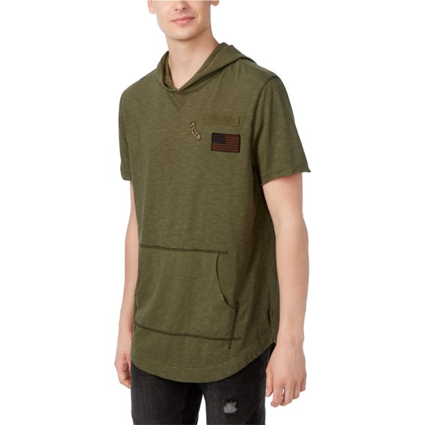 Camiseta gráfica American Rag para hombre con cola de pez elevada verde extragrande