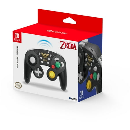 Hori - Black, The Legend of Zelda Edition, Nintendo Switch, Wireless Video Game Battle Pad