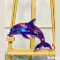 thumbnail image 3 of Craftnamesign Dolphin Galaxy Neon Acrylic Print Sign, Dolphin Gifts, Dolphin Sign, Dolphin Decor, 3 of 4