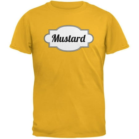 Halloween Mustard Costume Gold Adult T-Shirt