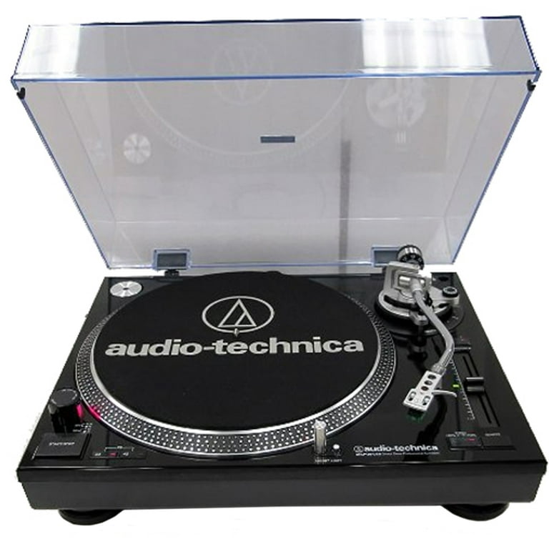 Audio-Technica AT-LP120-USB Direct-Drive Professional Turntable in (Black)  Ultimate Bundle With Extra Dual Magnet Cartridge , Protective Platter Mat ,  RCA Cleaning System & 1 Year Warranty Extension 