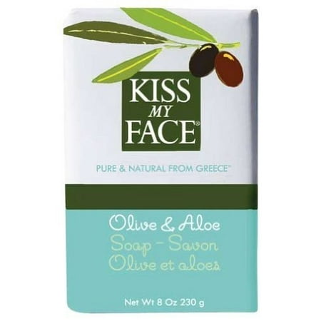 Kiss My Face Moisturizing Bar Soap for All Skin Types - Olive & Aloe - 8