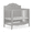 Silver, variant on Slumber Baby Jasmine 3 in 1 Convertible Mini Crib, Platinum