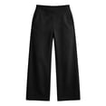 thumbnail image 4 of AherBiu Yoga Pants for Women Crossover Waisted Straight Wide Leg Baggy Loose Fitted Athletic Workout Pants with Pockets, 4 of 6