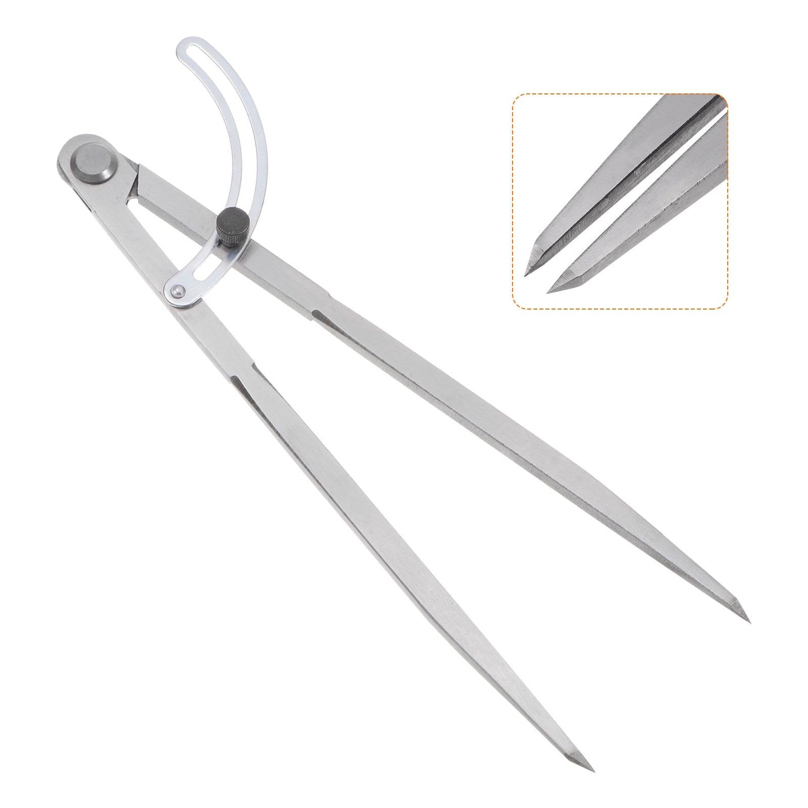 Uxcell Wing Divider Compass 12 Inch 300mm Adjustable Lockable Compass for Geometry Drawing