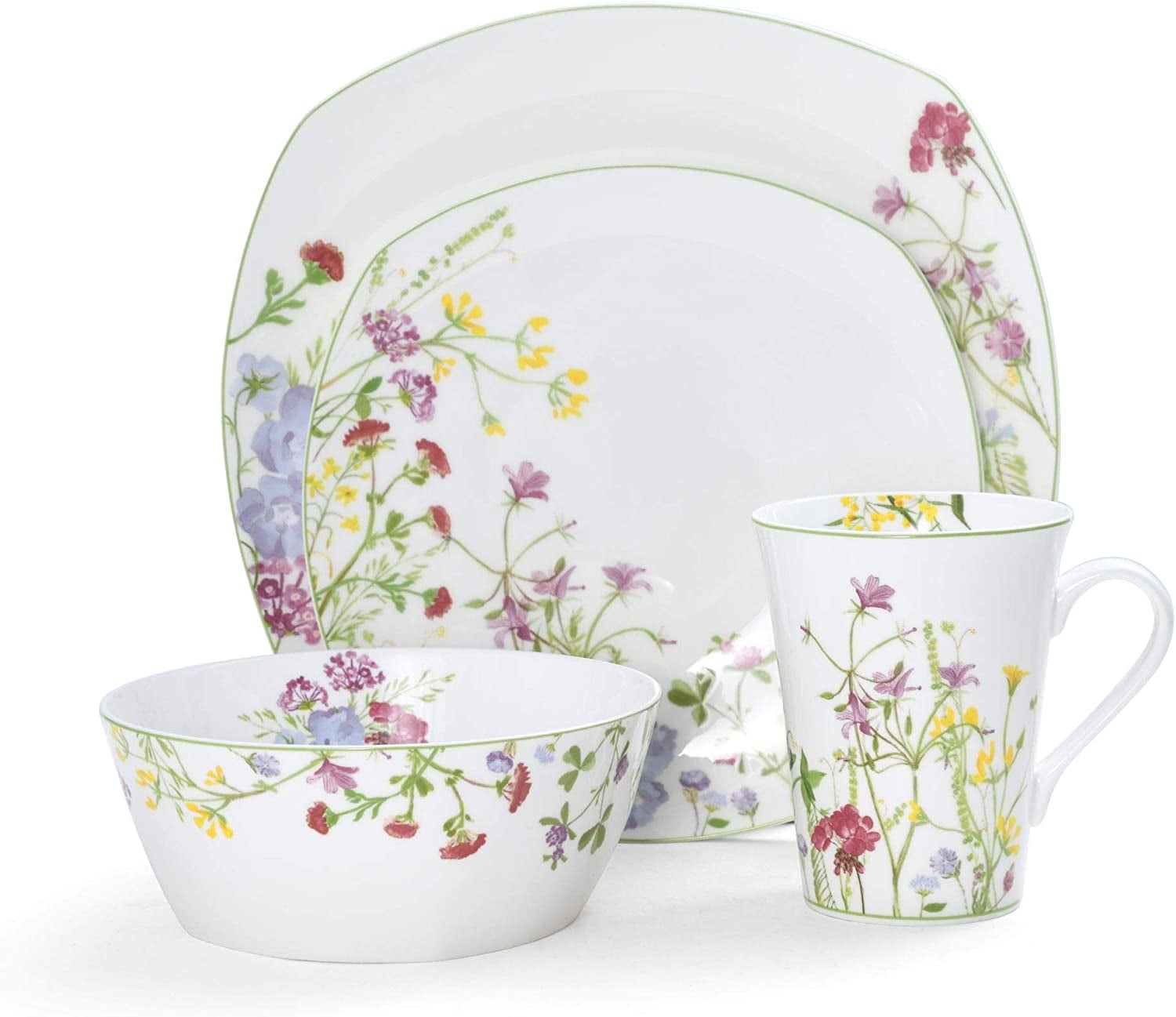 Certified International Sunflower Bouquet 16 Piece Dinnerware Set