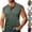 03# Army Green, variant on Sleeveless Muscle T Shirts for Men Summer Casual V Neck Button Up Henley Tank Tops with Pocket for Workout Athletic Army Green M