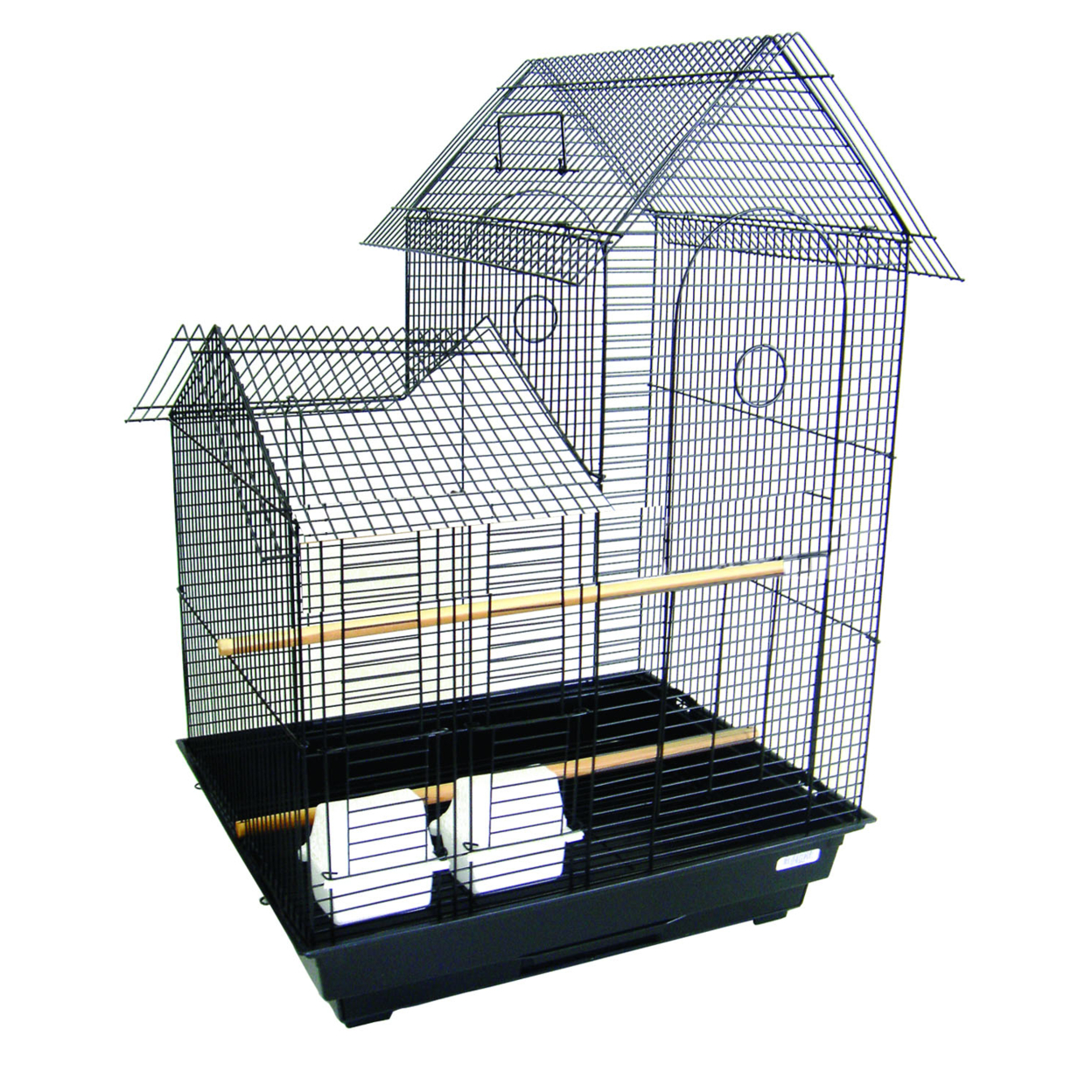 YML 1944BLK Villa Top Small Bird Cage in Black