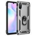 thumbnail image 1 of Shockproof Armor For Xiaomi Redmi 9A 9C 9T Case Phone Case for Redmi Note 7 8 Pro Ring Stand Bumper Silicone Phone Back Cover Silver For Redmi Note7, 1 of 6