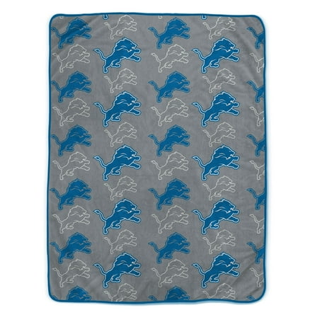 Pegasus Detroit Lions 66" x 95" Oversized Logo Roll Ultra Cozy Blanket
