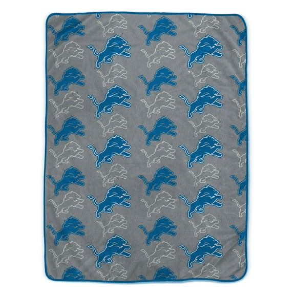 Pegasus Detroit Lions 66" x 95" Oversized Logo Roll Ultra Cozy Blanket