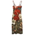thumbnail image 5 of Boho Vintage Floral Sleeveless Dress for Women Clothing Female Women's Summer Skirt, 5 of 7