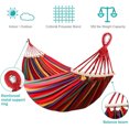 thumbnail image 4 of 80.7"L X 61" Hammocks Portable Camping Hammock with Two Anti Roll Balance Beam and Sturdy Tree Straps for Camping, Patio, Backyard, Outdoor, 4 of 8