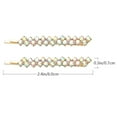 thumbnail image 2 of 2 Pairs Crystal Hair Pins Sparkle Rhinestone Hair Bobby Pins Stylish Decorative Hair Clip for Women (AB Rhinestone), 2 of 5