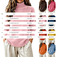 thumbnail image 3 of Mock Neck Pullover Sweaters for Women Soft Warm Long Sleeve Ribbed Cuffs Winter Clothes High Neck Fall Outfits for Women Knit Sweater Fashion Clothing Solid Color Loose Fit Casual, 3 of 5