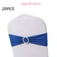 thumbnail image 2 of 20 piezas bandas para sillas, lazos, funda elástica para silla con hebilla deslizante para decoración de banquete de recepción de fiesta de boda, 2 of 5
