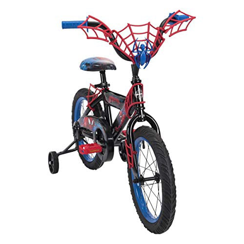 Huffy Marvel Spider-man 16" Bike With WebTrap Handlebar Plaque for sale online 