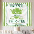 thumbnail image 2 of Goft 30th Birthday Tapestry, Thir-Tee Birthday Party Banner, 30th Birthday Banner for Men, Golf Birthday Decorations, 30th Birthday Backdrop, 2 of 3